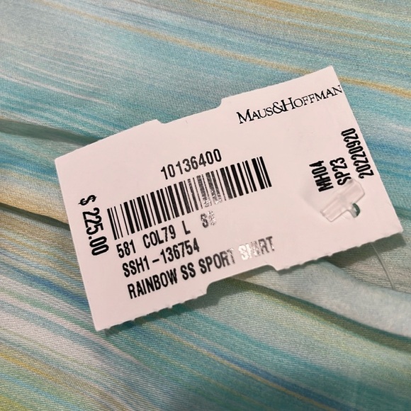 Solemare Maus & Hoffman Watercolor Button Down Size Large. NWT - Picture 3 of 8